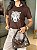 T-SHIRT DTF ONÇA ESBOLÇO - MARROM EXPRESSO - Imagem 2
