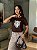 T-SHIRT DTF ONÇA ESBOLÇO - MARROM EXPRESSO - Imagem 1