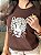 T-SHIRT DTF ONÇA ESBOLÇO - MARROM EXPRESSO - Imagem 4