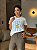 T-SHIRT DTF LIMÃO LISTRAS - OFF WHITE - Imagem 1