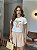 T-SHIRT DTF URSO PURE LOVE - BEGE NATURAL - Imagem 1