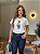 T-SHIRT DTF URSA AMERICANA - OFF WHITE - Imagem 1