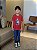 T-SHIRT INFANTIL DTF CAPITÃO AMERICA - VERMELHO - Imagem 3