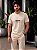 CAMISETA MASCULINA DTF BOSS ESPELHADO - BEGE NATURAL - Imagem 1