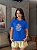 T-SHIRT DTF QUANDO MENOS ESPERAR CLAREOU - AZUL BIC - Imagem 1