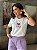 T-SHIRT DTF CORAÇÕES COLORIDOS - OFF WHITE - Imagem 1