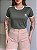 T-SHIRT ADIDAS LISTRAS COM PUNHO - FOLHA SECA - Imagem 1