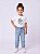 T-SHIRT INFANTIL DTF BLUEY - BRANCO - Imagem 1