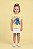 T-SHIRT INFANTIL DTF STITCH XOXO - AMARELO MANTEIGA - Imagem 1