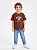 T-SHIRT INFANTIL DTF LOS ANGELES, CALIFORNIA - MARROM - Imagem 1