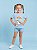 T-SHIRT INFANTIL DTF UNICORNIO ARCO IRIS - AZUL CÉU - Imagem 1