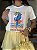 T-SHIRT DTF ARARA AZUL LISTRAS - OFF WHITE - Imagem 4