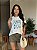 T-SHIRT DTF TEAL GIRLY - OFF WHITE - Imagem 1