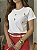 T-SHIRT BORDADA FLORZINHAS - BRANCO - Imagem 4