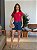 T-SHIRT BORDADA RAMO DE FLOR LATERAL - VERMELHO - Imagem 3