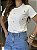 T-SHIRT BORDADA GIRASSOL - OFF WHITE - Imagem 4