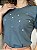 T-SHIRT BORDADA CORAÇÃOZINHO - VERDE NOITE - Imagem 2