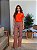 T-SHIRT BORDADA RAMO DE FLORES OMBRO - LARANJA - Imagem 3