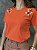 T-SHIRT BORDADA RAMO DE FLORES OMBRO - LARANJA - Imagem 2