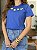 T-SHIRT BORDADA RAMO DE FLORES GOLA - AZUL BIC - Imagem 4