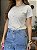 T-SHIRT BORDADA LACINHOS - MESCLA - Imagem 4