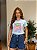 T-SHIRT DTF PEIXE LISTRAS - AZUL CÉU - Imagem 1