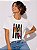 T-SHIRT DTF ARARA LISTRAS - OFF WHITE - Imagem 1