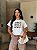 T-SHIRT DTF GIRL POWER FLORAL - OFF WHITE - Imagem 1