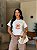 T-SHIRT DTF CACHORRO CONCHA - OFF WHITE - Imagem 1