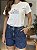 T-SHIRT DTF JARDIM DE FLORES LILAS - OFF WHITE - Imagem 4
