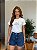 T-SHIRT DTF JARDIM DE FLORES LILAS - OFF WHITE - Imagem 1