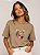 T-SHIRT DTF ONÇA FLORES AQUARELAS - VERDE DUSKY - Imagem 1