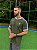 CAMISETA MASCULINA ADIDAS LISTRAS C/PUNHO - VERDE MILITAR - Imagem 1