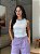 REGATA CANELADA BICOLOR (AZUL) - OFF WHITE - Imagem 1