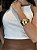 REGATA CANELADA BICOLOR (MARROM) - OFF WHITE - Imagem 4