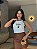 REGATA CANELADA DTF BICOLOR MATCHA - OFF WHITE - Imagem 1