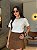 T-SHIRT LISA BICOLOR (MOCACCINO) - OFF WHITE - Imagem 1