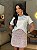 T-SHIRT LISA BICOLOR (AZUL) - OFF WHITE - Imagem 1