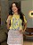 T-SHIRT DTF SUMMER VIBES LISTRAS - AMARELO MANTEIGA - Imagem 1