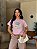 T-SHIRT DTF CONCHA E FLOR - ROSA CLARO - Imagem 1