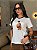 T-SHIRT DTF BICOLOR URSO DONUTS - OFF WHITE(MARROM) - Imagem 1
