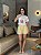 T-SHIRT DTF BICOLOR LA DOLCE VITA - OFF WHITE(AZUL) - Imagem 3