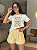 T-SHIRT DTF BICOLOR LIMÃO SICILIANO - OFF WHITE(AMARELO) - Imagem 1