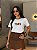 T-SHIRT DTF BICOLOR FAMILY BEAR - OFF WHITE(MOCACCINO) - Imagem 1
