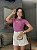 T-SHIRT CANELADA COLCCI (OFF WHITE) - ROXO MAGIC - Imagem 2