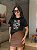 T-SHIRT DTF AMADA E PROTEGIDA PELO AMOR DO PAI - PRETO - Imagem 1