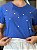 T-SHIRT BORDADA CORAÇÕEZINHOS - AZUL BIC - Imagem 2