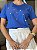 T-SHIRT BORDADA CORAÇÕEZINHOS - AZUL BIC - Imagem 4