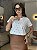 T-SHIRT POÁ TOTAL (MARROM) - OFF WHITE - Imagem 1
