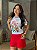 T-SHIRT DTF CIAO BELLA GATO PIZZA - BRANCO - Imagem 1
